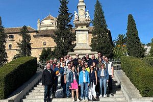Reisegruppe während der Rundreise in Spanien im April 2024